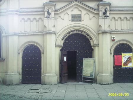 synagogue tempel,l une des  plus récente  de cracovie elle date de 1860
